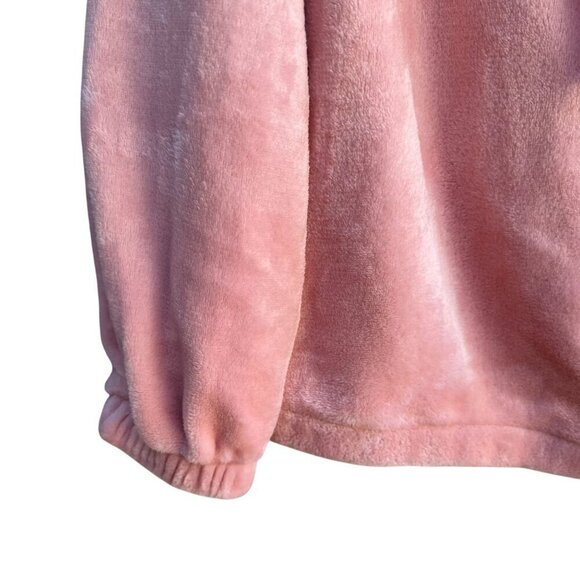 Lauren Conrad Womens Pink Thick Velour Long Sleeve Hooded Sweatshirt Top New M - Picture 3 of 12